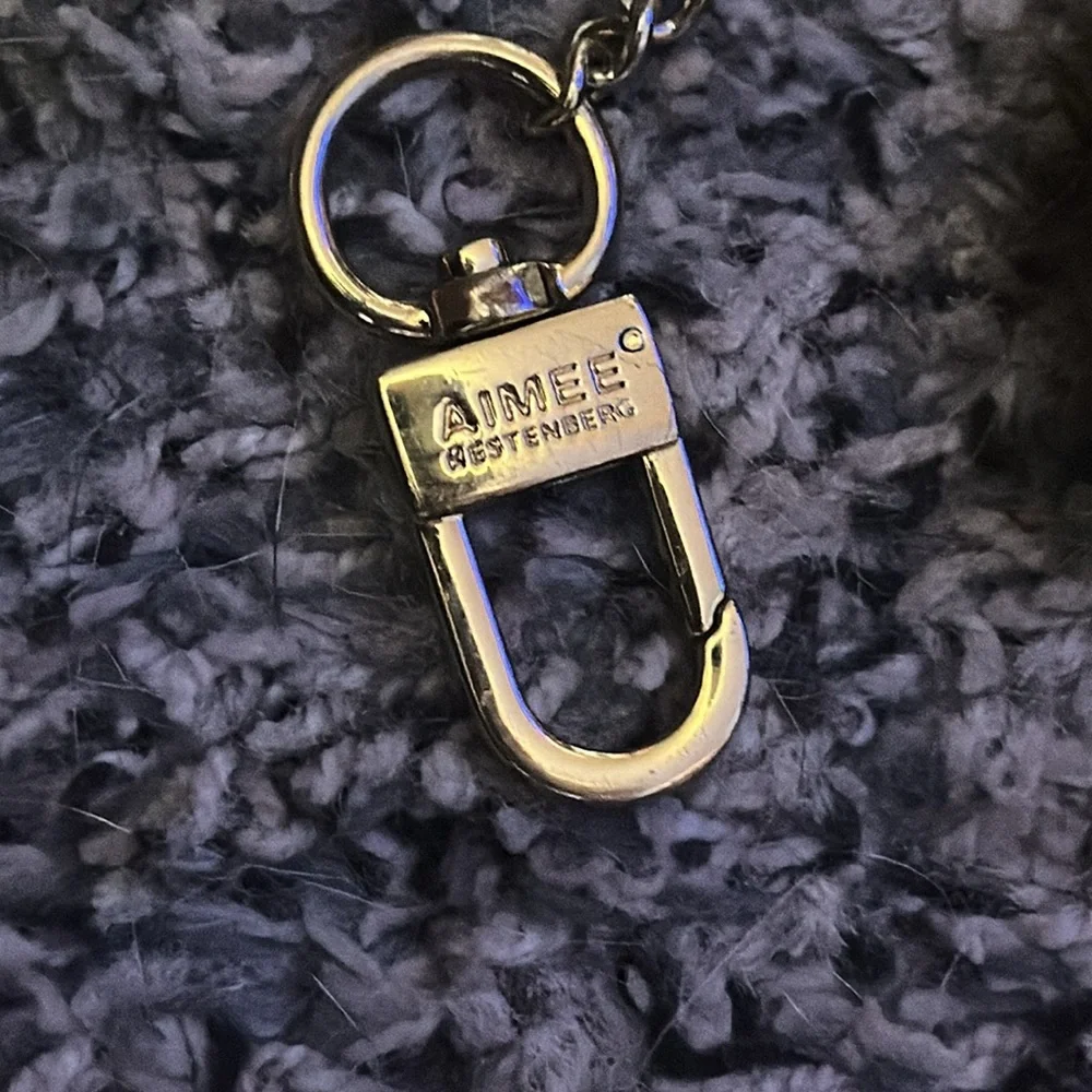 Aimee Kestenberg Leopard Print Fur Keychain coin Wallet - Picture 2 of 3